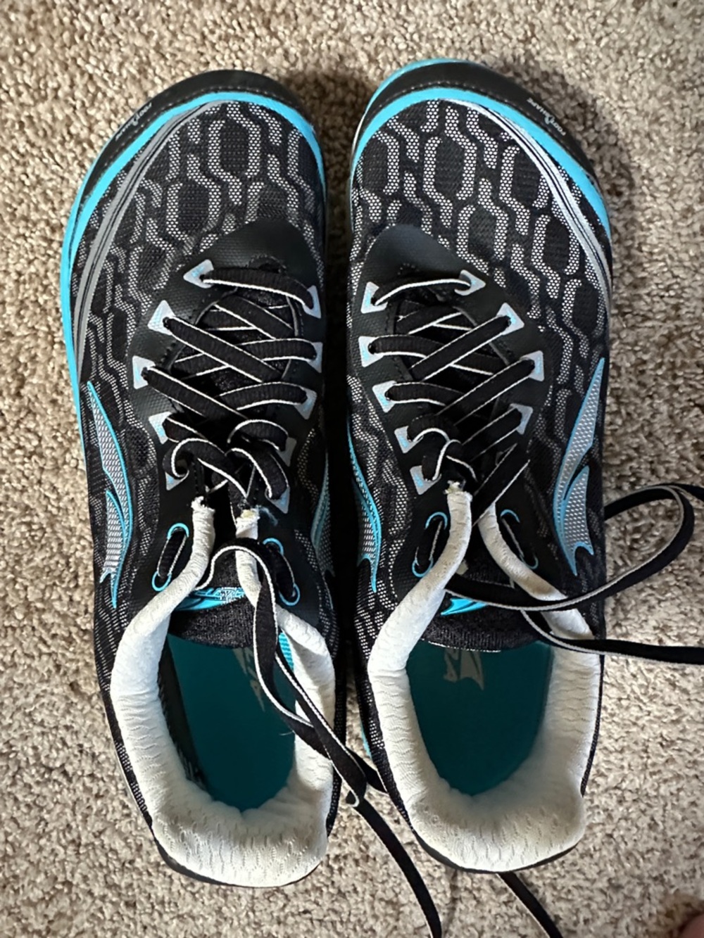 Altra Black and Blue Athletic Shoes